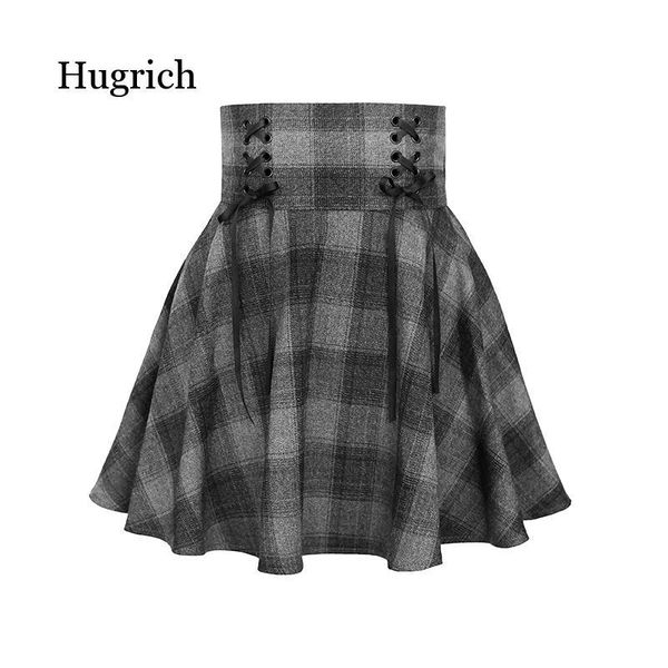 women fashion autumn plaid female high waist lace up mini for girls a-line skirt winter, Black
women fashion autumn plaid female high waist lace up mini for girls a-line skirt winter, Black