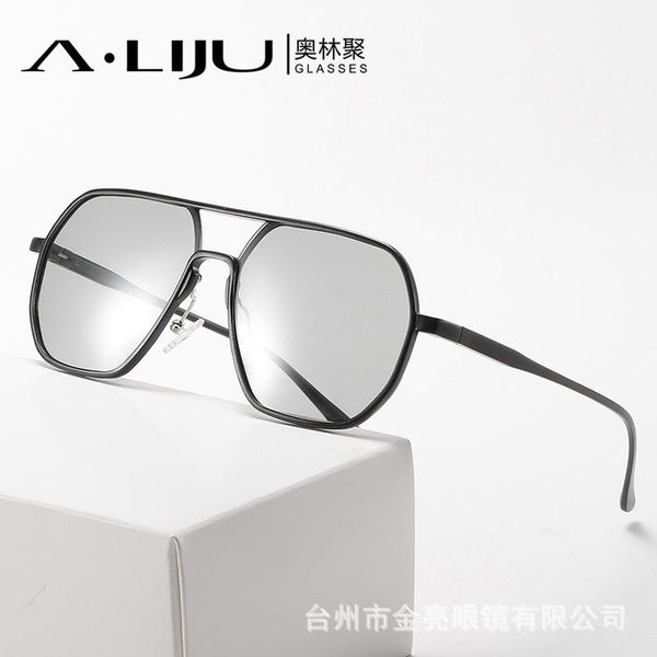 new sunglasses color-changing glasses aluminum magnesium polarized lens men's driving glasses fishing driving fashion sunglasses, White;black
new sunglasses color-changing glasses aluminum magnesium polarized lens men's driving glasses fishing driving fashion sunglasses, White;black