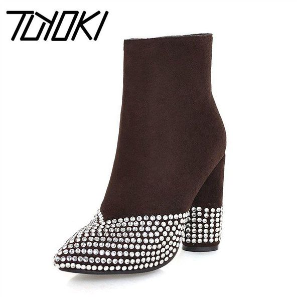 tuyoki plus size 33-46 women high heels boots crystal ankle boots fur winter warm shoes woman fashion ladies footwear, Black
tuyoki plus size 33-46 women high heels boots crystal ankle boots fur winter warm shoes woman fashion ladies footwear, Black