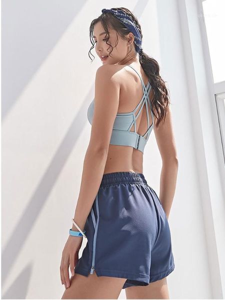 yoga outfits musonmu fashion comfortable fake two shorts1, White;red 
yoga outfits musonmu fashion comfortable fake two shorts1, White;red