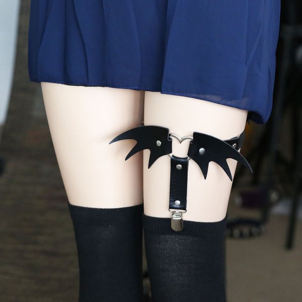 angel devil wing garter belt adjustable elastic band leg ring suspender for women goth punk harajuku thigh leather harness, Black;white
angel devil wing garter belt adjustable elastic band leg ring suspender for women goth punk harajuku thigh leather harness, Black;white