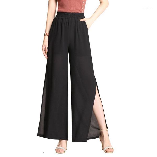 casual summer wide legpants womens fashion high waist side split black chiffon pants female trousers pantalon femme plus size1, Black;white
casual summer wide legpants womens fashion high waist side split black chiffon pants female trousers pantalon femme plus size1, Black;white