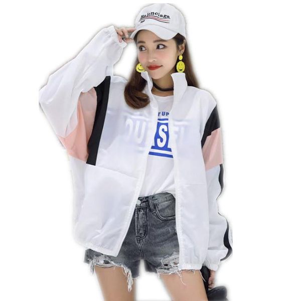 fashion streetwear bump the color women short jacket sun-protection 2020 long sleeve stand-collar coat female thin loose q353, Black;brown
fashion streetwear bump the color women short jacket sun-protection 2020 long sleeve stand-collar coat female thin loose q353, Black;brown