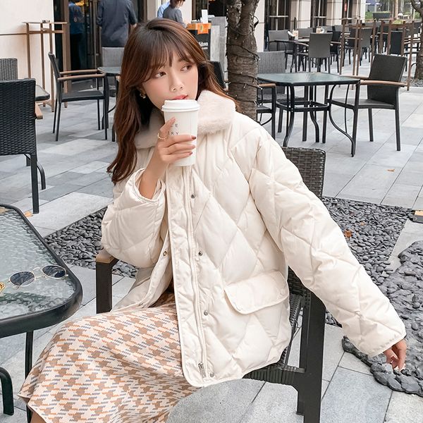 down cotton padded jacket women's short short korean loose cotton padded jacket 2020 new winter thickened small cotton padded jacket, Black
down cotton padded jacket women's short short korean loose cotton padded jacket 2020 new winter thickened small cotton padded jacket, Black