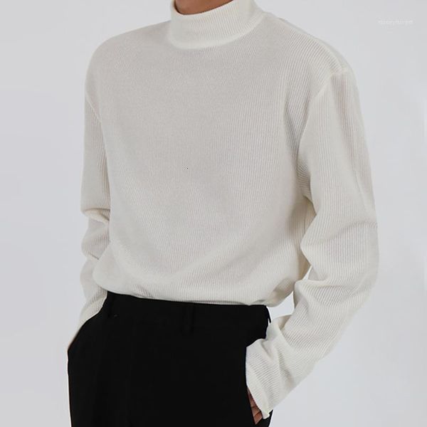 men's sweaters 2021 autumn and winter men's half-high collar pullover fashion casual solid color loose sweater black / white -2xl, White;black
men's sweaters 2021 autumn and winter men's half-high collar pullover fashion casual solid color loose sweater black / white -2xl, White;black