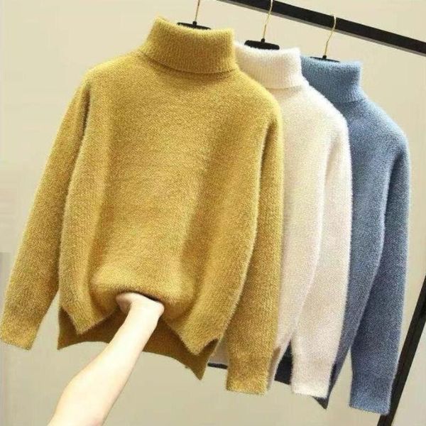 women's sweaters 2021 autumn winter sweater women pullover knitted jumper long sleeve ladies female turtleneck pull femme jw9819, White;black
women's sweaters 2021 autumn winter sweater women pullover knitted jumper long sleeve ladies female turtleneck pull femme jw9819, White;black