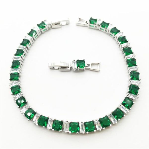 new spring brand zircon bracelet green gem cubic zirconia bracelet tennis jewelry for women, Black
new spring brand zircon bracelet green gem cubic zirconia bracelet tennis jewelry for women, Black