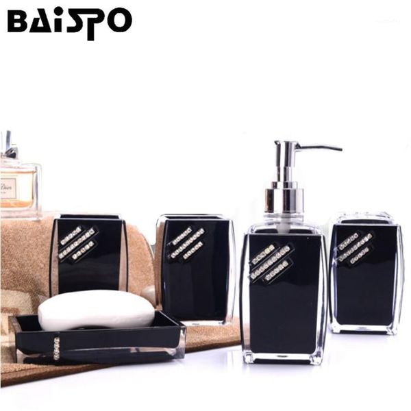 bath accessory set baispo 5 pcs/set bathroom sets soap dish dispenser toothbrush paste holder wash acrylic diamond1
bath accessory set baispo 5 pcs/set bathroom sets soap dish dispenser toothbrush paste holder wash acrylic diamond1