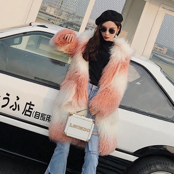 autumn and winter new imitation fur coat wool soft and delicate comfortable hooded thick warmth long loose loose thin fur coat1, Black 
autumn and winter new imitation fur coat wool soft and delicate comfortable hooded thick warmth long loose loose thin fur coat1, Black