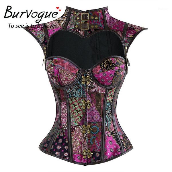 burvogue steampunk corset gothic 12 steel boned overbust slimming corset party corsets and bustiers victorian corsets1, Black;white
burvogue steampunk corset gothic 12 steel boned overbust slimming corset party corsets and bustiers victorian corsets1, Black;white