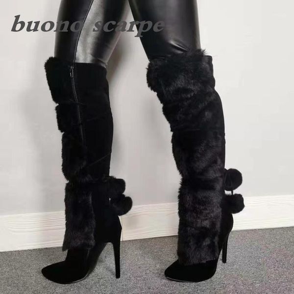 boots 2021 winter strap high women's comfortable warm thick fur ball noble elegant snow1, Black
boots 2021 winter strap high women's comfortable warm thick fur ball noble elegant snow1, Black