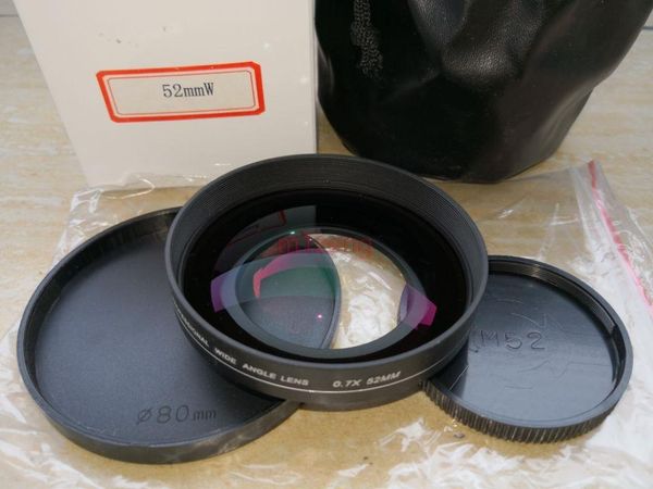 52mm 0.7x pro wide angle lens for 52 mm canon nikon pentax sony olympus fuji camera