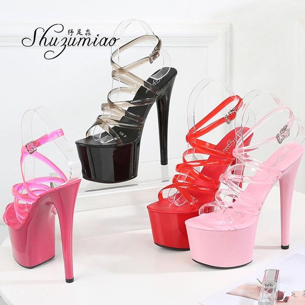 sandals women 2021 show 17 cm high heels platform color gladiator party club customized stripper shoes, Black
sandals women 2021 show 17 cm high heels platform color gladiator party club customized stripper shoes, Black