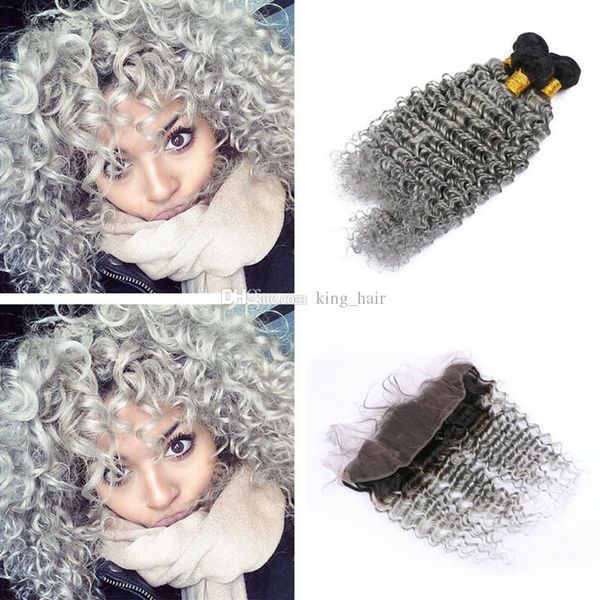 two tone 1b grey human hair weaves with 13x4 frontal dark roots deep wave 1b grey hair 3bundles with frontal closure, Black
two tone 1b grey human hair weaves with 13x4 frontal dark roots deep wave 1b grey hair 3bundles with frontal closure, Black