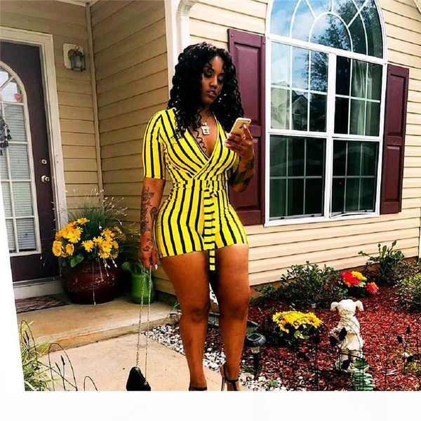 women short sleeve bandage jumpsuits fashion v neck strip overalls plus size bodysuits shorts summer rompers night clubs wearing 2512, Black;gray
women short sleeve bandage jumpsuits fashion v neck strip overalls plus size bodysuits shorts summer rompers night clubs wearing 2512, Black;gray