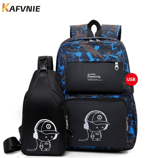 new 2 in i1 high school usb male backpack set for boys chest bag student book bag men women school travel backpack y200107
new 2 in i1 high school usb male backpack set for boys chest bag student book bag men women school travel backpack y200107