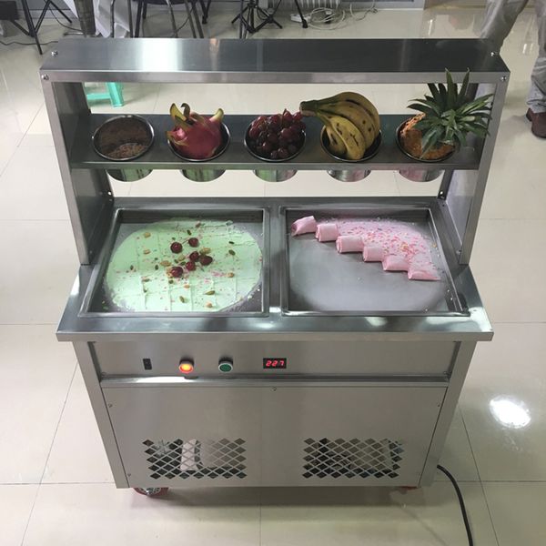 ce double square pan fried ice machine stainless steel thai fried yogurt ice cream rolls machine
ce double square pan fried ice machine stainless steel thai fried yogurt ice cream rolls machine