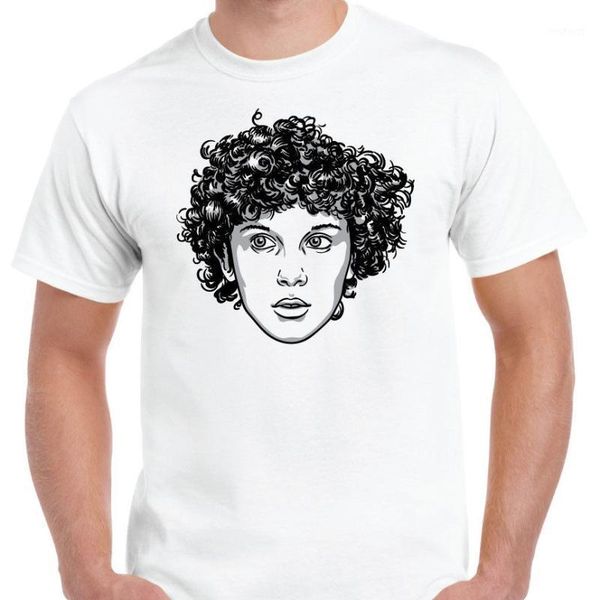 011 jane hopper - hand sketched mens white t-shirt - eleven design t shirts casual cool1, White;black
011 jane hopper - hand sketched mens white t-shirt - eleven design t shirts casual cool1, White;black