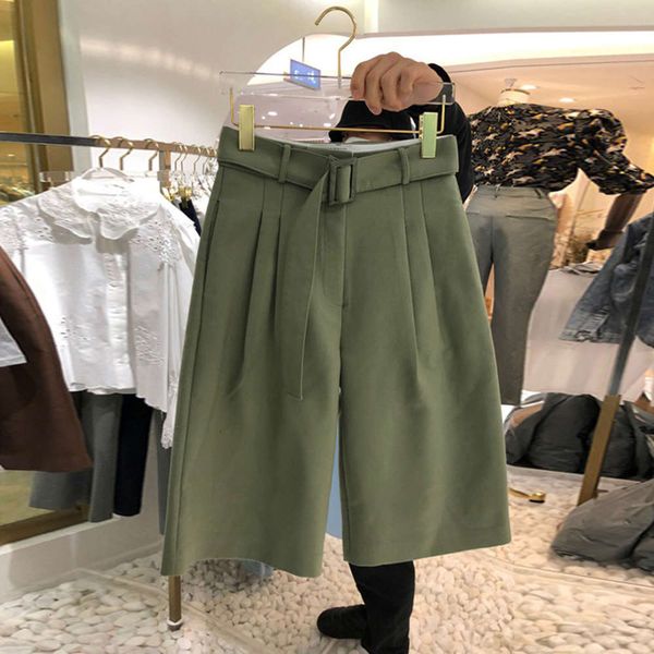 south korea dongdamen 2020 spring drs new slim high waist capris women's loose and versatile casual shorts straight pants, White;black
south korea dongdamen 2020 spring drs new slim high waist capris women's loose and versatile casual shorts straight pants, White;black