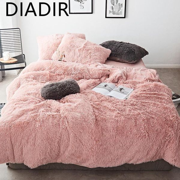 bedding sets diadir winter fleece fabric thicken pink mink velvet set duvet cover bed sheet linen pillowcases 4pcs/sets 20 colors
bedding sets diadir winter fleece fabric thicken pink mink velvet set duvet cover bed sheet linen pillowcases 4pcs/sets 20 colors