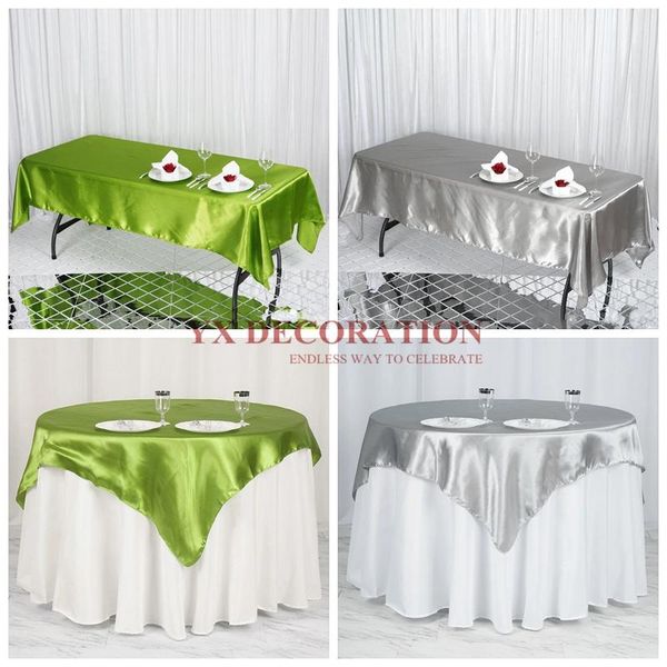 table cloth nice looking seamless satin wedding tablecloth overlay for banquet event decoration