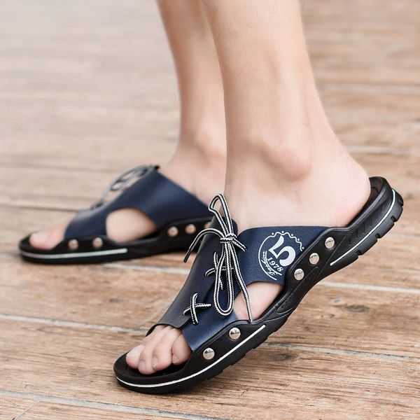 new summer shoes men leather sandals flat slippers beach sandals mens summer holiday shoes male black white blue a1298 #tk1v
new summer shoes men leather sandals flat slippers beach sandals mens summer holiday shoes male black white blue a1298 #tk1v