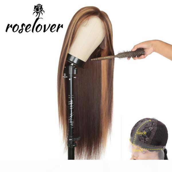 straight wig transparent lace ombre 4 27 highlight remy long human hair frontal wig t part natural brazilian hair black women, Black;brown
straight wig transparent lace ombre 4 27 highlight remy long human hair frontal wig t part natural brazilian hair black women, Black;brown