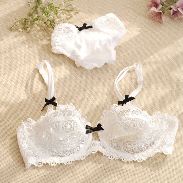 white water soluble half cup lace ultra thin bra suit large size underwear, Red;black
white water soluble half cup lace ultra thin bra suit large size underwear, Red;black