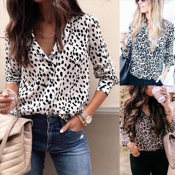 leopard printed blouse women long sleeve v neck shirt ladies party dames streetwear blusas plus size 3xl, White
leopard printed blouse women long sleeve v neck shirt ladies party dames streetwear blusas plus size 3xl, White
