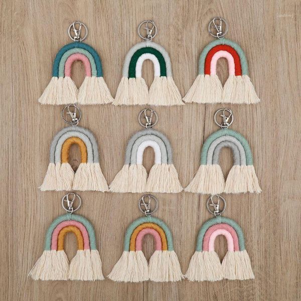 weaving rainbow keychains for women boho handmade key holder keyring macrame bag charm car hanging jewelry gifts1
weaving rainbow keychains for women boho handmade key holder keyring macrame bag charm car hanging jewelry gifts1