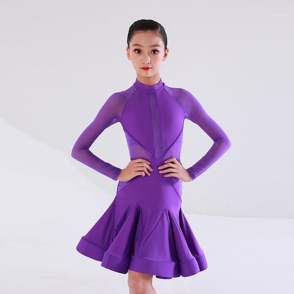 2020 new mesh long sleeve children latin dance one-piece dress for girls female stage costume performance samba dresses dwy28521, Black;red
2020 new mesh long sleeve children latin dance one-piece dress for girls female stage costume performance samba dresses dwy28521, Black;red