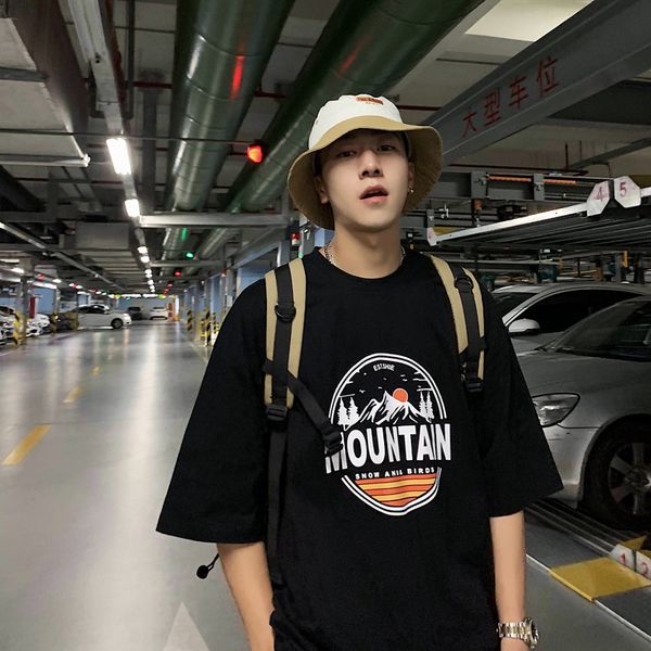loose short men's tiktok street hip hop t-shirt ins trend sway summer body han korean half sleeved coat, White;black
loose short men's tiktok street hip hop t-shirt ins trend sway summer body han korean half sleeved coat, White;black