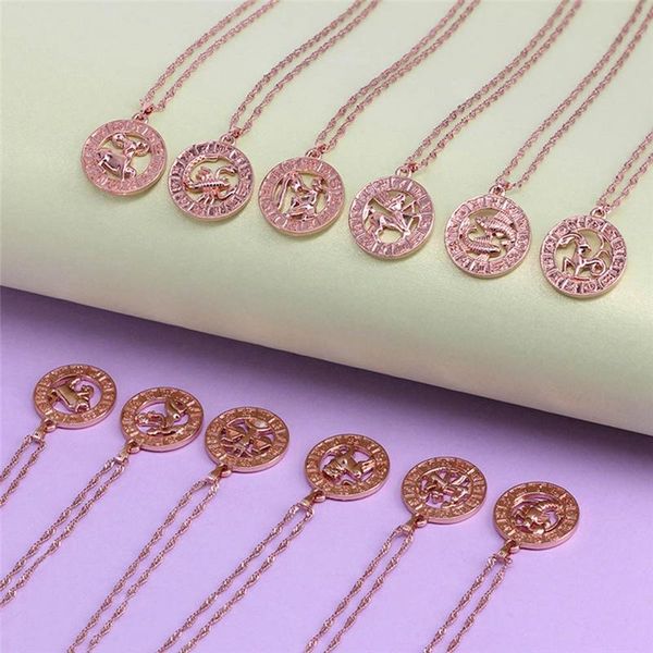 1 pc vintage 12 constellation necklace rose gold filled womens men round shaped necklaces fashion jewelry dropship new arrival, Silver
1 pc vintage 12 constellation necklace rose gold filled womens men round shaped necklaces fashion jewelry dropship new arrival, Silver