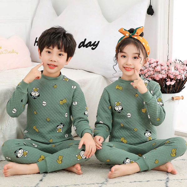 cotton clip children's thermal underwear set with plush and thickened winter boys' clothing cloth autumn trousers girls' paja, Blue;red
cotton clip children's thermal underwear set with plush and thickened winter boys' clothing cloth autumn trousers girls' paja, Blue;red
