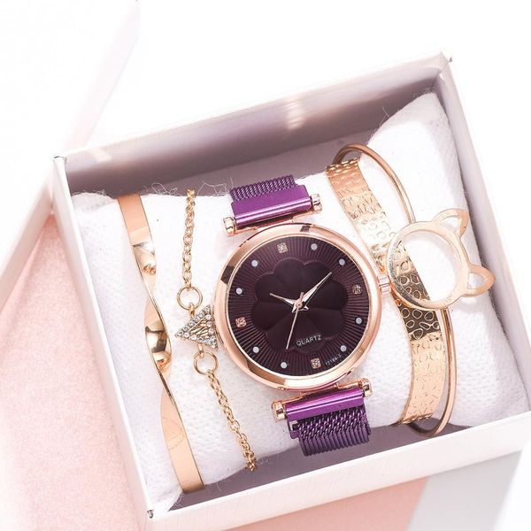 5pcs luxury watch women fashion embossed flowers small fresh steel belt dial bracelet watch female student quartz watch relogio, Slivery;brown
5pcs luxury watch women fashion embossed flowers small fresh steel belt dial bracelet watch female student quartz watch relogio, Slivery;brown