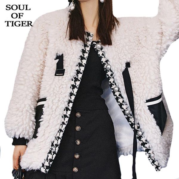 women's fur & faux soul of tiger korean designer winter womens casual warm coats ladies loose vintage printed leather jackets plus size, Black
women's fur & faux soul of tiger korean designer winter womens casual warm coats ladies loose vintage printed leather jackets plus size, Black