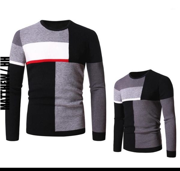 men's casual sweater men's long sleeve round neck contrast sweater warm fashion handsome commuter l0311, White;black
men's casual sweater men's long sleeve round neck contrast sweater warm fashion handsome commuter l0311, White;black