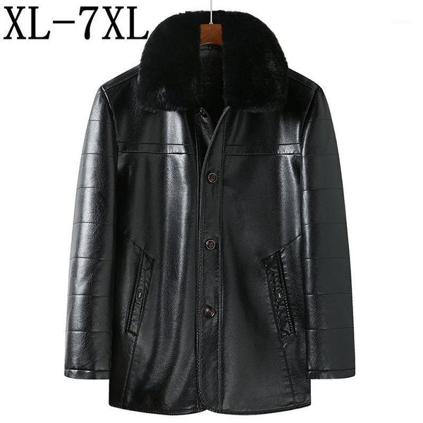 men's fur & faux size 7xl 6xl winter men's plus velvet thick pu leather jacket men fashion casual business warm coat for outwea1, Black
men's fur & faux size 7xl 6xl winter men's plus velvet thick pu leather jacket men fashion casual business warm coat for outwea1, Black