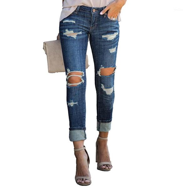 men's jeans women retro blue female hole pleated straight long girls casual slim trousers1
men's jeans women retro blue female hole pleated straight long girls casual slim trousers1