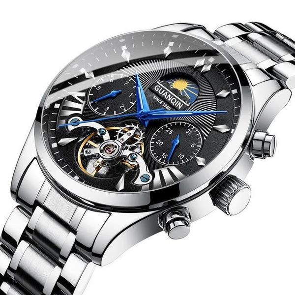 wristwatches guanqin men's/mens watches automatic/mechanical/luxury watch men sport wristwatch mens reloj hombre tourbillon, Slivery;brown
wristwatches guanqin men's/mens watches automatic/mechanical/luxury watch men sport wristwatch mens reloj hombre tourbillon, Slivery;brown