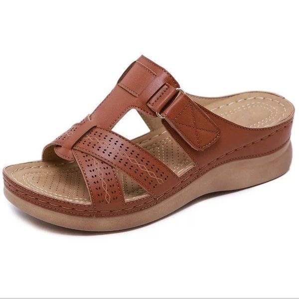 2020 summer women wedge sandals premium orthopedic open toe sandals vintage anti-slip leather casual female platform retro shoes #km0c, Black
2020 summer women wedge sandals premium orthopedic open toe sandals vintage anti-slip leather casual female platform retro shoes #km0c, Black