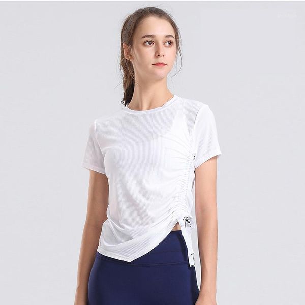 yoga outfits sports wear for women gym casual slimming short-sleeved quick-drying t-shirt running fitness 1, White;red
yoga outfits sports wear for women gym casual slimming short-sleeved quick-drying t-shirt running fitness 1, White;red
