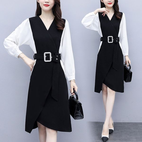 female designer with v plus size cleavage dressed in fat business party ladies working women wear dress vdi3, Black;gray
female designer with v plus size cleavage dressed in fat business party ladies working women wear dress vdi3, Black;gray
