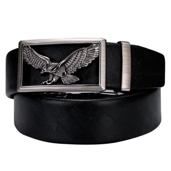 belts gray eagle buckle belt for men black leather emboss animal automatic slide waist strap male business barry.wang, Black;brown 
belts gray eagle buckle belt for men black leather emboss animal automatic slide waist strap male business barry.wang, Black;brown