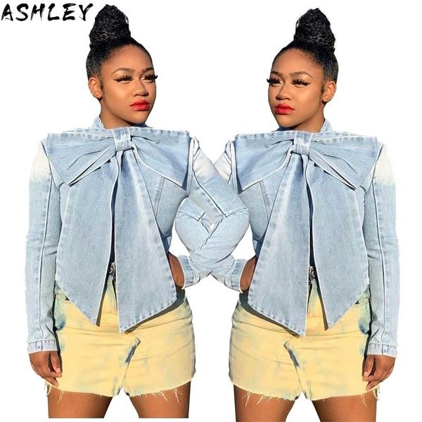jeans blouses vintage plus size women fashion bow tie single breasted denim blouse female casual buttons long sleeve shirts, White
jeans blouses vintage plus size women fashion bow tie single breasted denim blouse female casual buttons long sleeve shirts, White