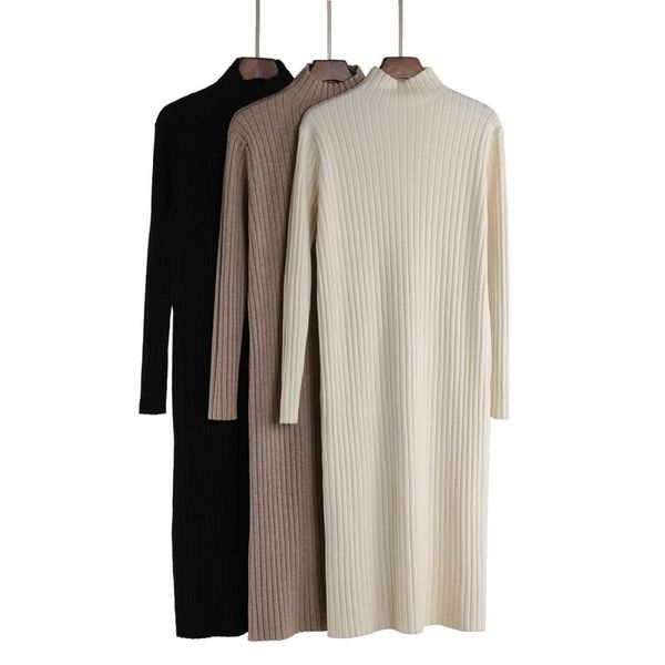 2021 winter autumn sweater dress thick long sleeve pullover knit korean black dress woman sweaters sueters de mujer wpy2066, Black;gray
2021 winter autumn sweater dress thick long sleeve pullover knit korean black dress woman sweaters sueters de mujer wpy2066, Black;gray