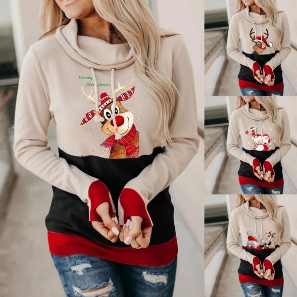 women christmas holiday party long sleeve pullover hooded sweatshirts autumn winter cospaly colthing ladies fashion loose, Black
women christmas holiday party long sleeve pullover hooded sweatshirts autumn winter cospaly colthing ladies fashion loose, Black