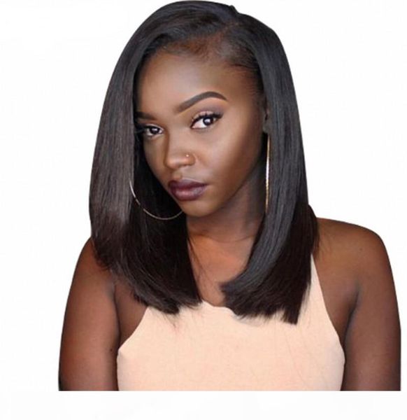 short human hair wigs glueless lace front wig natural color bob mongolian straight hair lace wig baby hair, Black;brown
short human hair wigs glueless lace front wig natural color bob mongolian straight hair lace wig baby hair, Black;brown