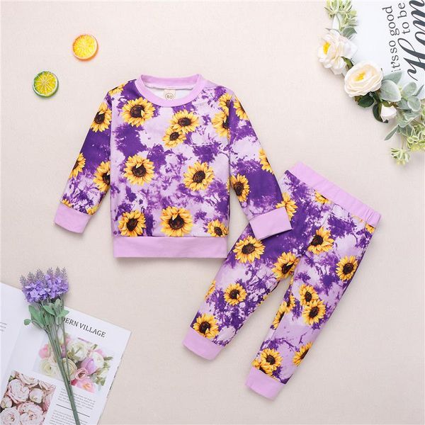 clothing sets kids girls fashion 2-piece outfit set long sleeve sunflower print and pants for baby, White
clothing sets kids girls fashion 2-piece outfit set long sleeve sunflower print and pants for baby, White