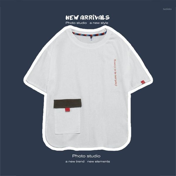 iidossan 2020 new men t shirts with pockets summer tshirt women streetwear tees japanese harajuku hiphop fashion shirts1, White;black
iidossan 2020 new men t shirts with pockets summer tshirt women streetwear tees japanese harajuku hiphop fashion shirts1, White;black